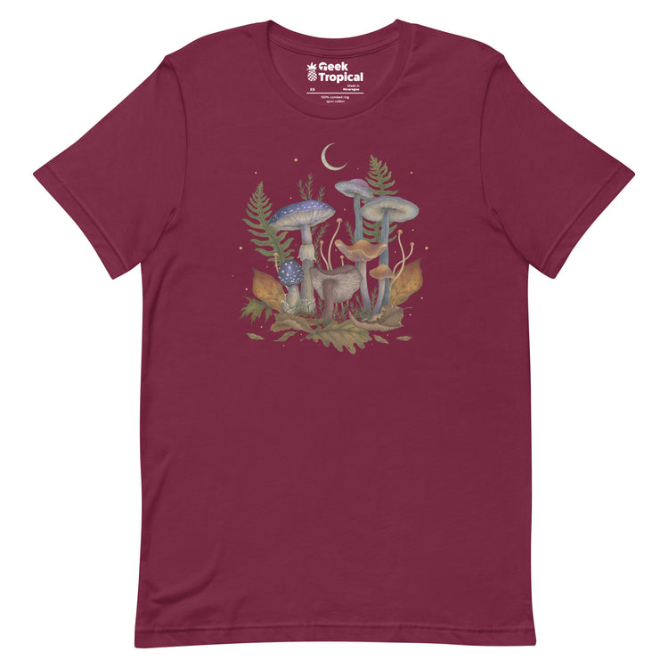 Mushroom Cover T-Shirt Geek Nerd Advertise to Meta Book Prints Botany Print
