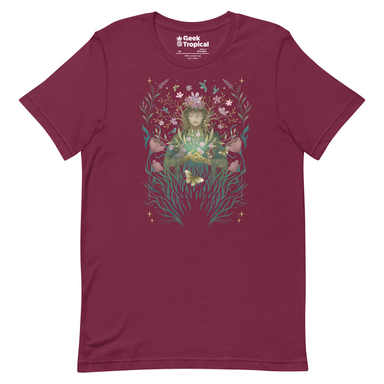 Spring Goddess T-Shirt Geek Nerd Advertise to Meta Botany Print Design by Episodic Drawing