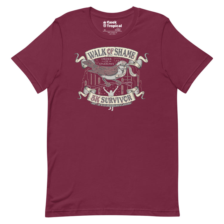 Walk of Shame T-Shirt Geek Nerd Advertise to Meta FLOW DESC WRITING Funny Prints