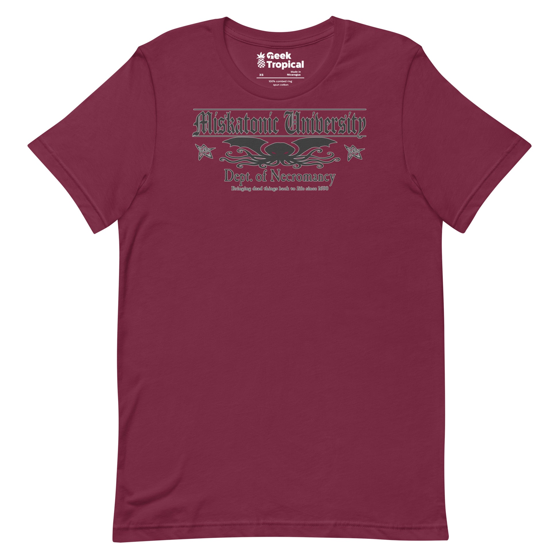 Miskatonic University Dept Necromancy T-Shirt 8