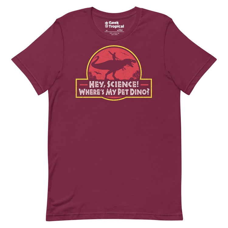 Where Is My Dinosaur T-Shirt Geek Nerd Advertise to Meta dinosaur print FLOW DESC WRITING