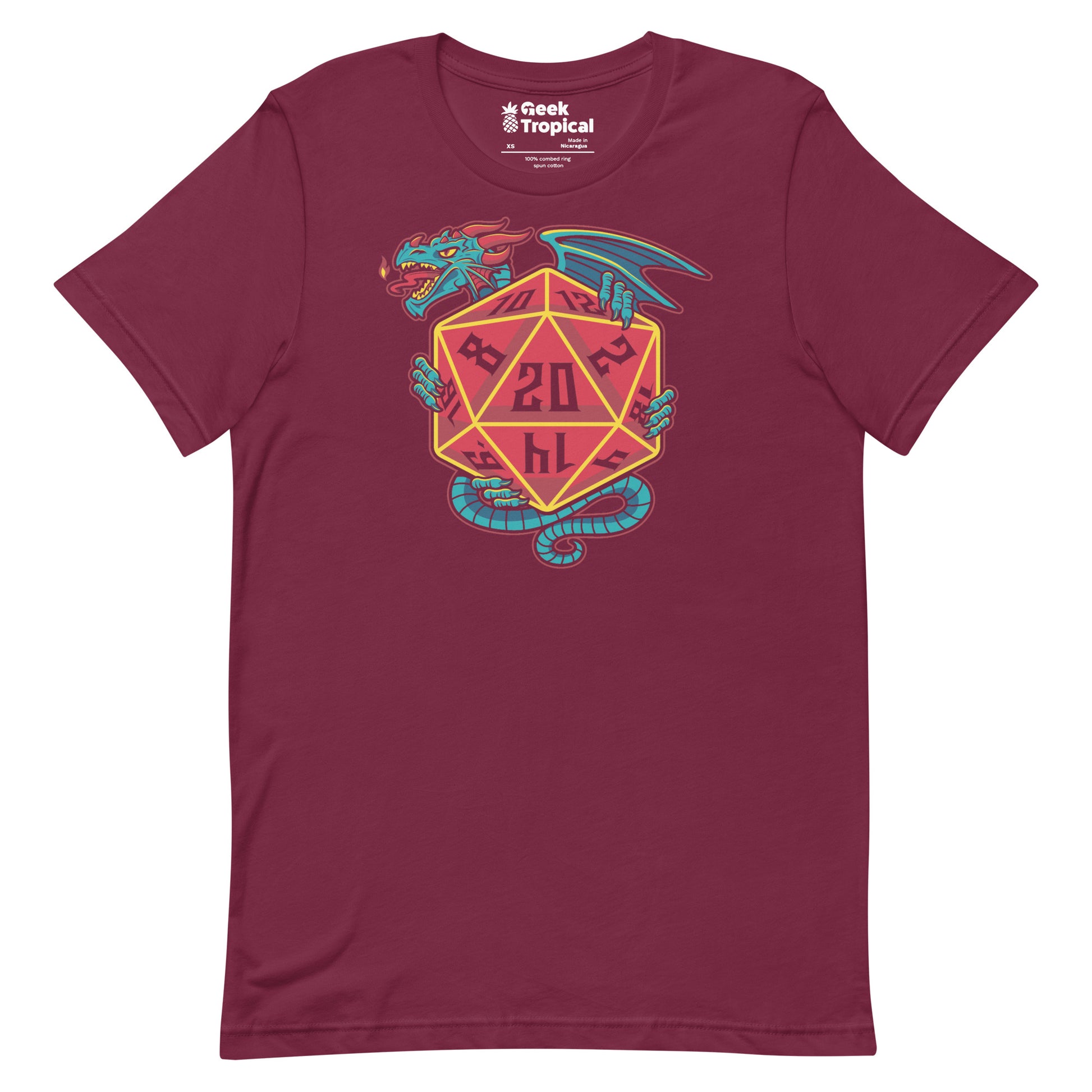 D20 Dice Dragon T-Shirt 13