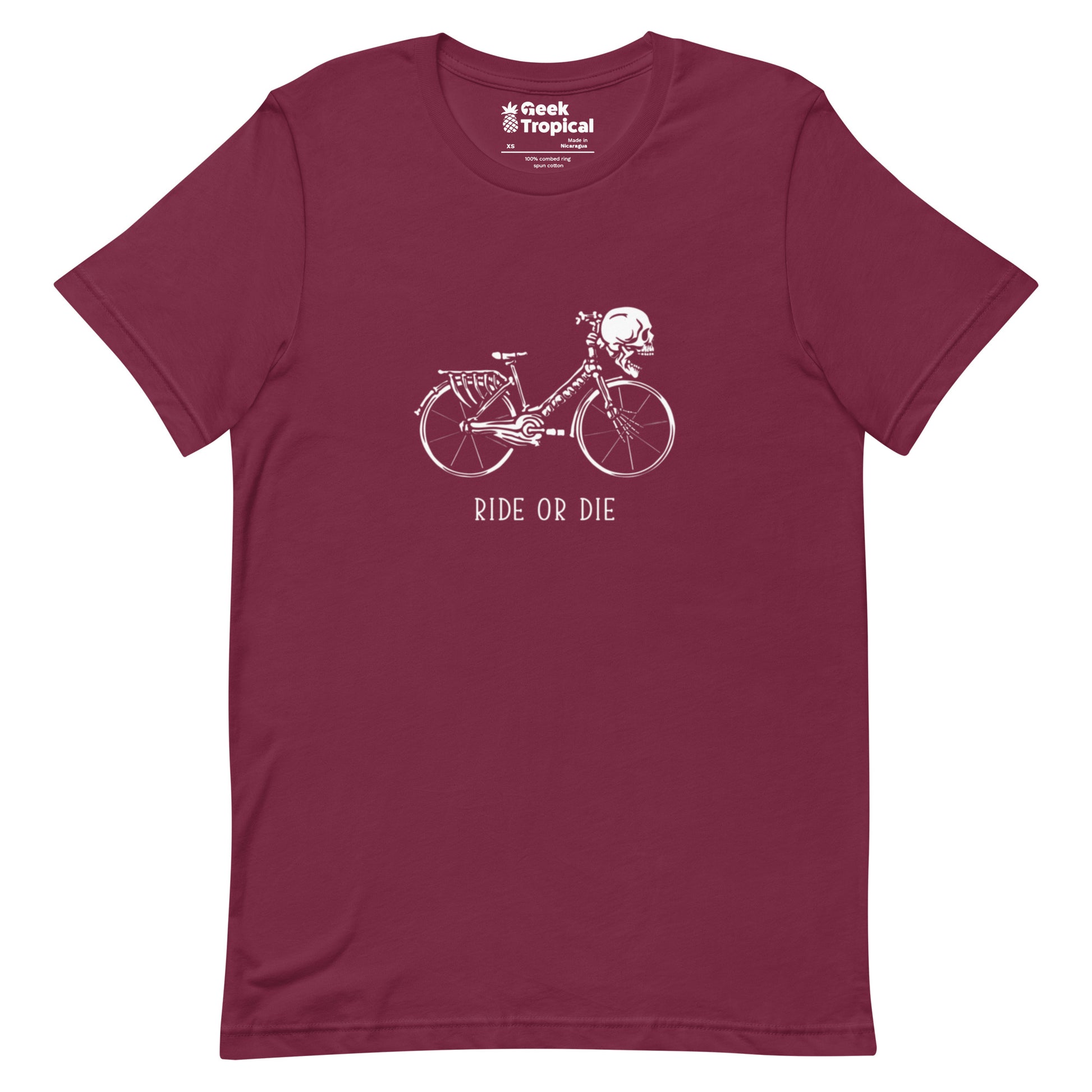 Ride or Die Skeleton Bike T-Shirt 15