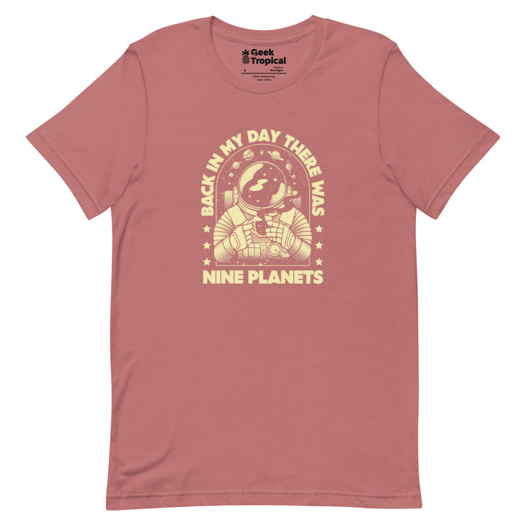 We Had Nine Planets T-Shirt Geek Nerd Design by Tobe Fonseca FLOW DESC WRITING Funny Prints