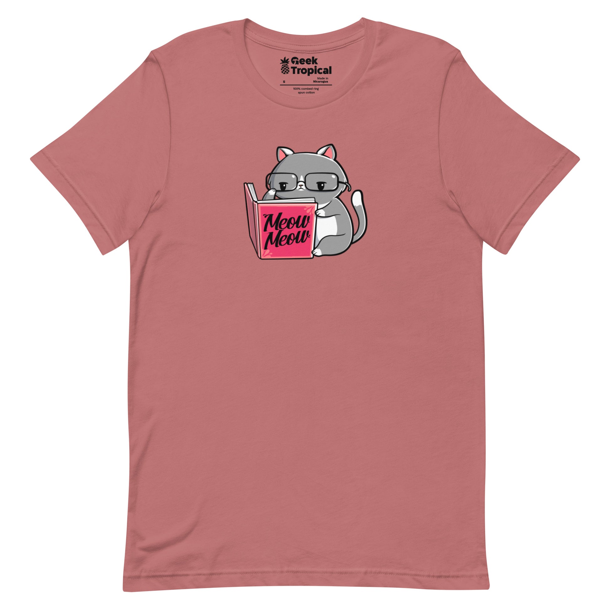 Books For Cats T-Shirt Geek Nerd Animal Patterns Book Prints Design by Tobe Fonseca