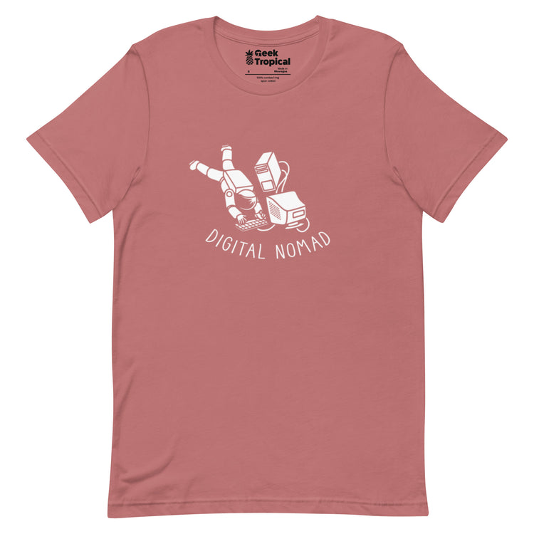 Digital Nomad Astronaut T-Shirt Geek Nerd computer print Design by Tobe Fonseca FLOW DESC WRITING