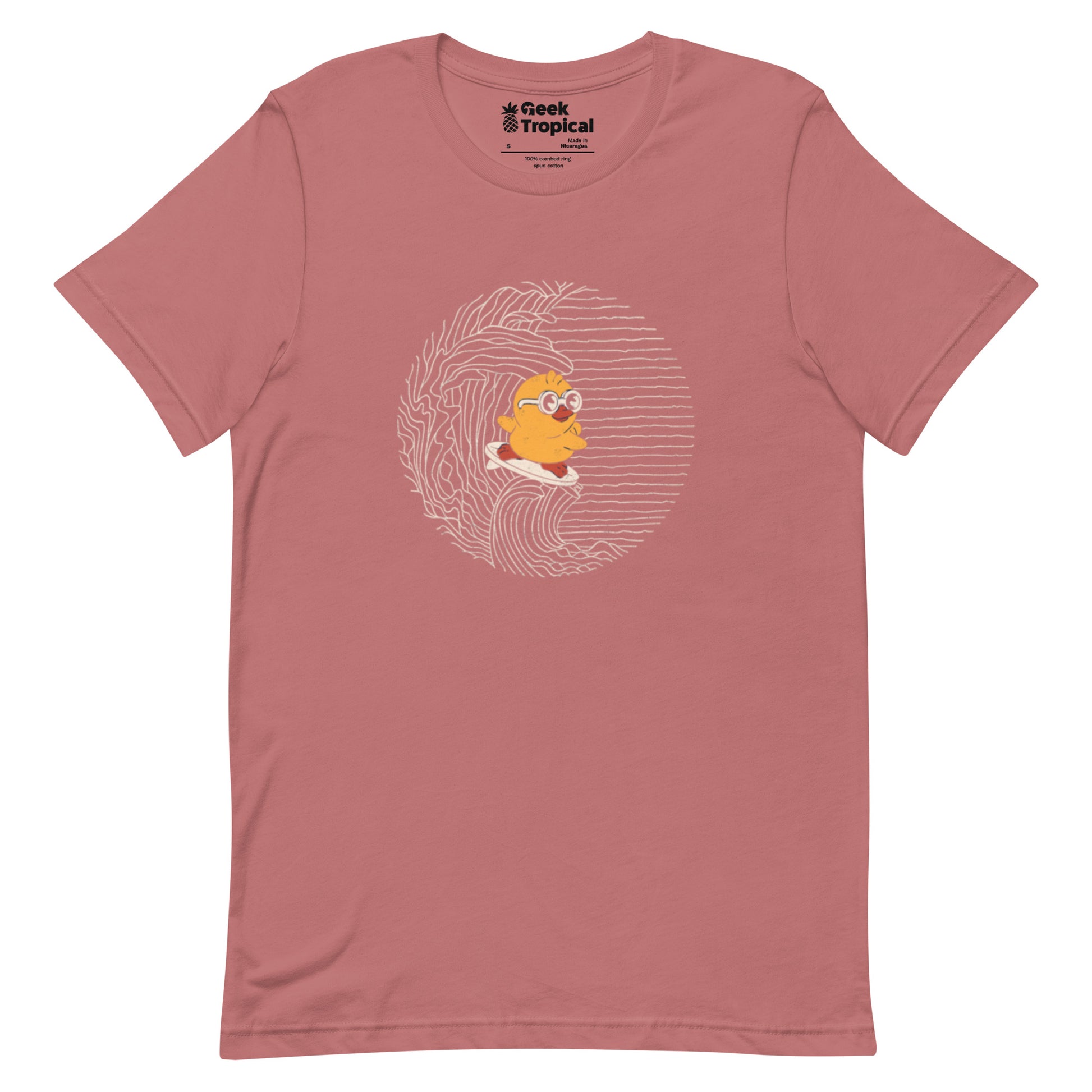 Duck Kanagawa Wave T-Shirt Geek Nerd Animal Patterns Design by Tobe Fonseca FLOW DESC WRITING