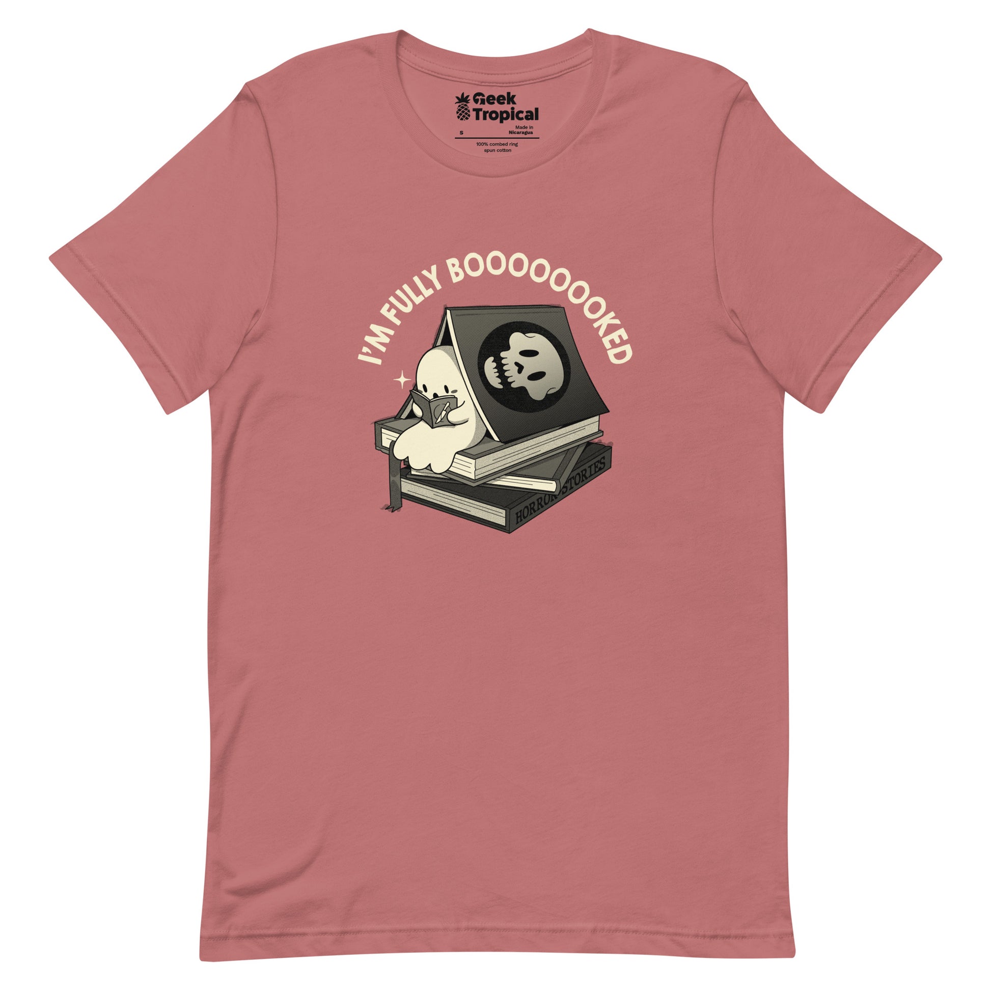 Fully Boo - ked Ghost T-Shirt Geek Nerd