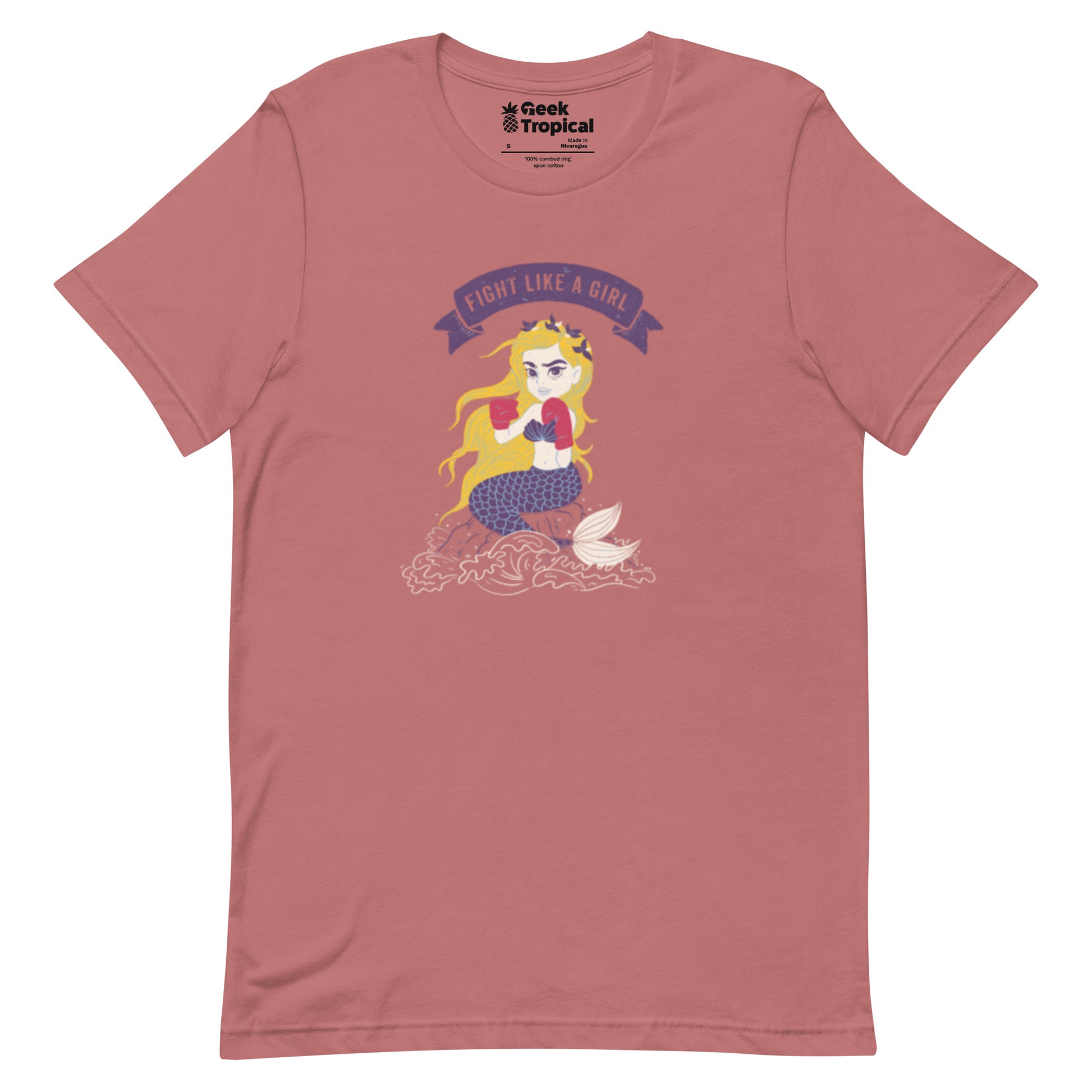 Fight Like A Girl T-Shirt Geek Nerd