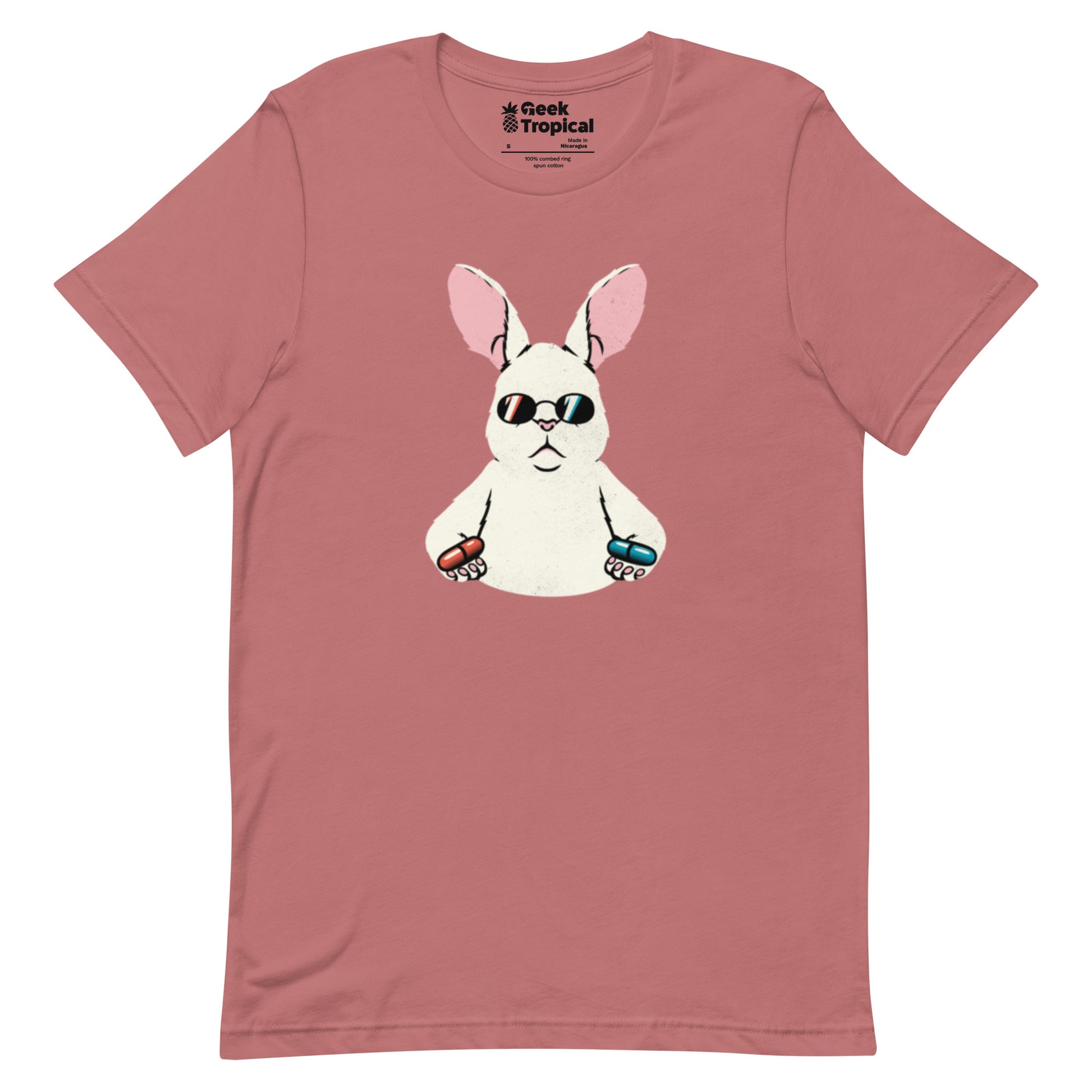 Matrix Rabbit T-Shirt Geek Nerd