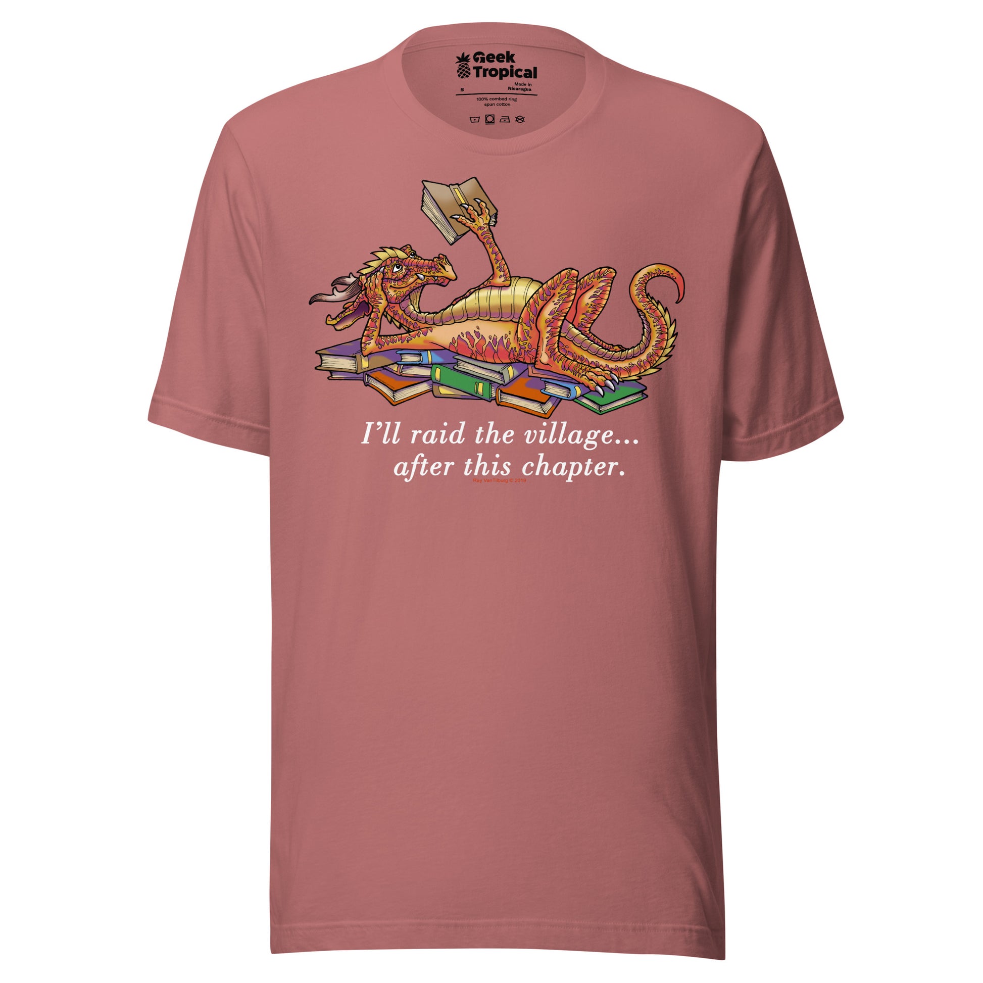 Another Chapter Dragon T-Shirt Geek Nerd Advertise to Meta Book Prints Fantasy Prints