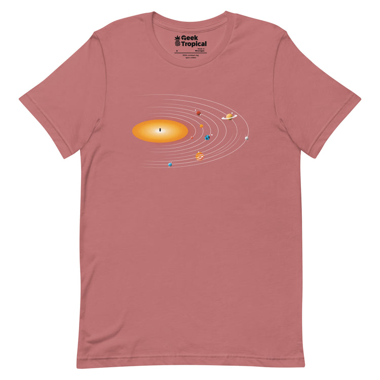 Solar System Vinyl Music T-Shirt Geek Nerd Advertise to Meta Design by Tobe Fonseca FLOW DESC WRITING