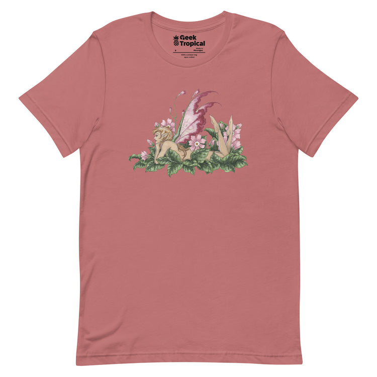 Amy Brown Primrose T-Shirt Geek Nerd Advertise to Meta Botany Print Design by Amy Brown