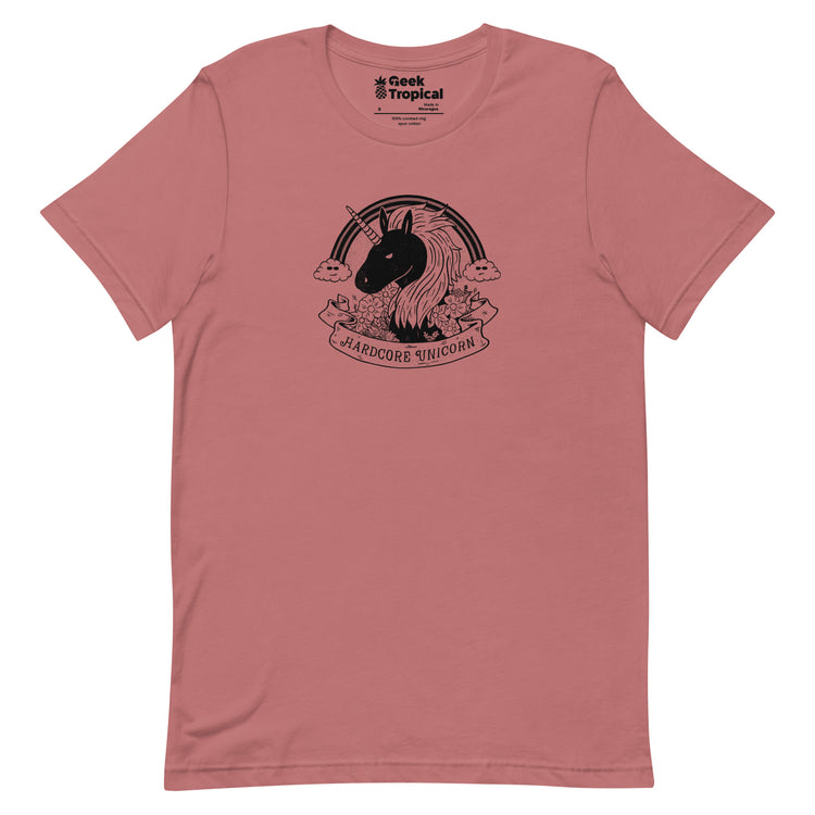 Hardcore Unicorn T-Shirt Geek Nerd Advertise to Meta Animal Patterns Design by Tobe Fonseca