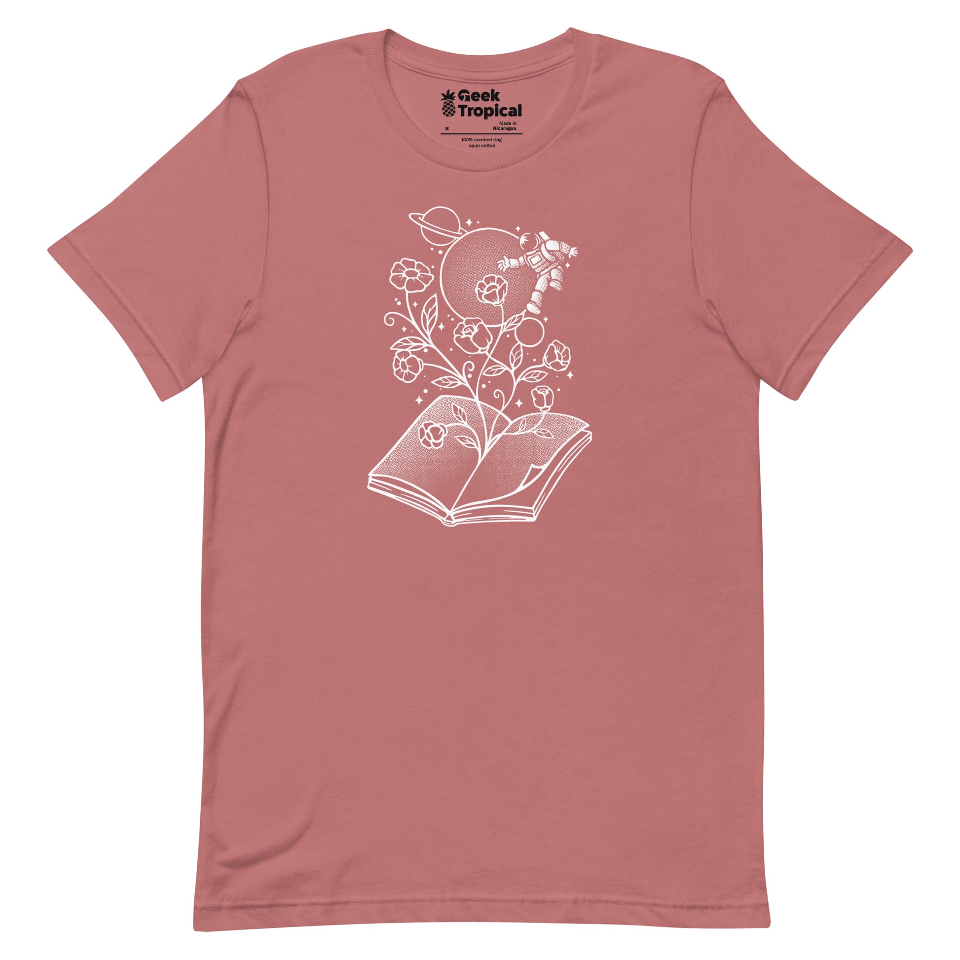 Book Garden Minimalist T-Shirt Geek Nerd Advertise to Meta Book Prints Botany Print