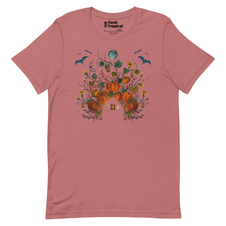 Pumpkin Rooftop T-Shirt Geek Nerd Advertise to Meta Design by Episodic Drawing FLOW DESC WRITING