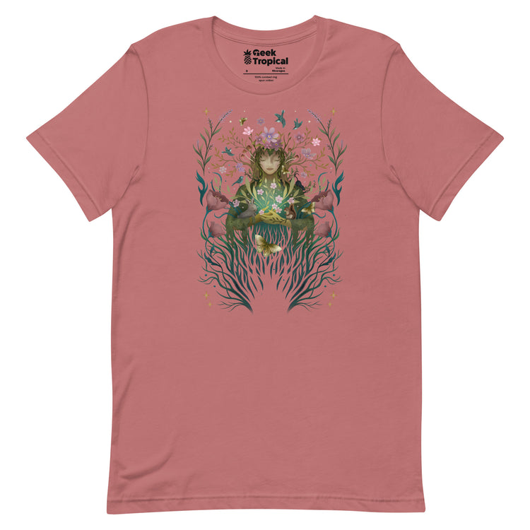 Spring Goddess T-Shirt Geek Nerd Advertise to Meta Botany Print Design by Episodic Drawing