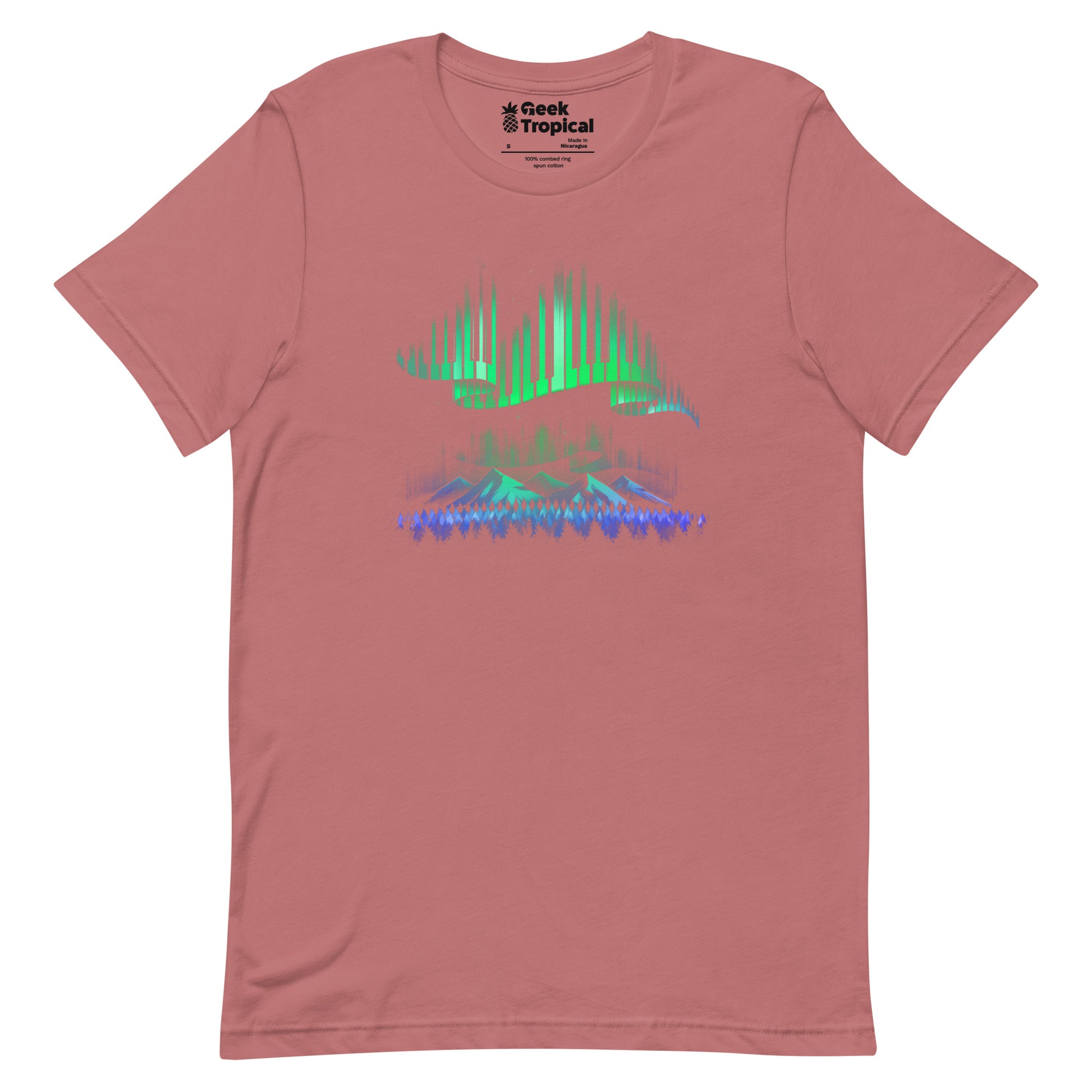 Aurora Borealis Song T-shirt Geek Nerd Advertise to Meta Design by Tobe Fonseca FLOW DESC WRITING