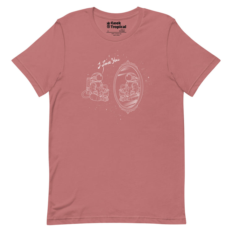 Astronaut I Love You T-Shirt Geek Nerd Advertise to Meta Design by Tobe Fonseca FLOW DESC WRITING