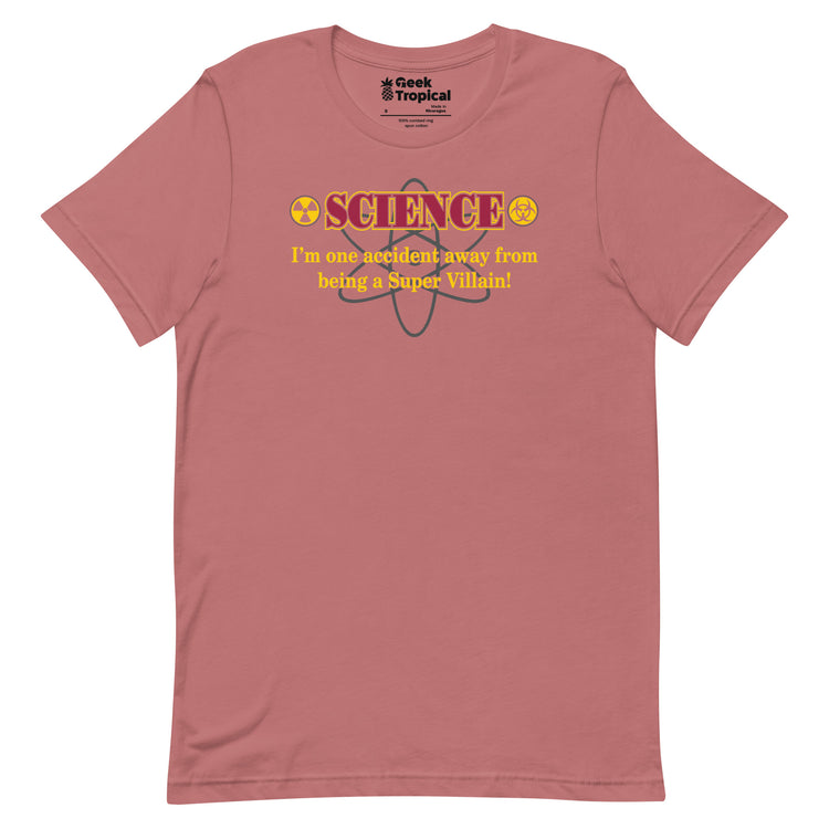 Science Super Villain T-Shirt Geek Nerd Advertise to Meta FLOW DESC WRITING Funny Prints