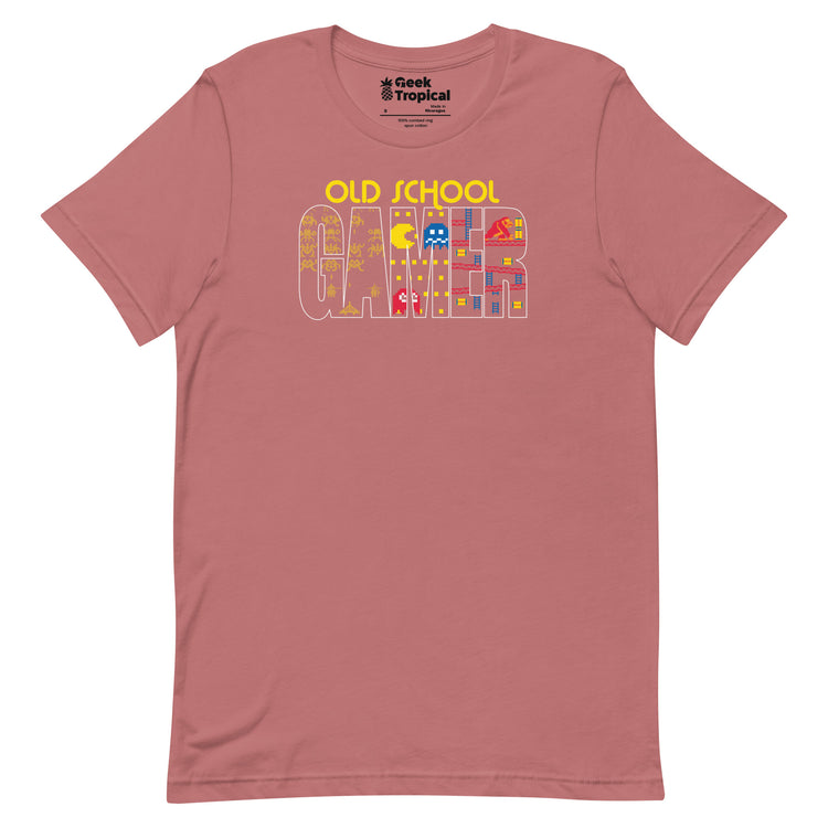 Old School Gamer T-Shirt Geek Nerd Advertise to Meta FLOW DESC WRITING Off World Designs