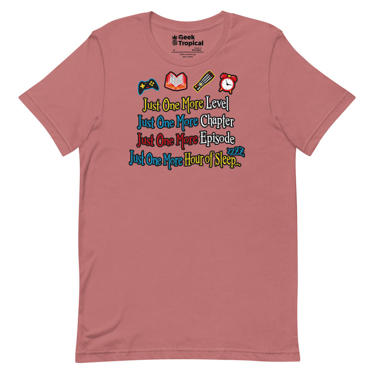 Just One More Nerd T-Shirt Geek Nerd Advertise to Meta Book Prints FLOW DESC WRITING