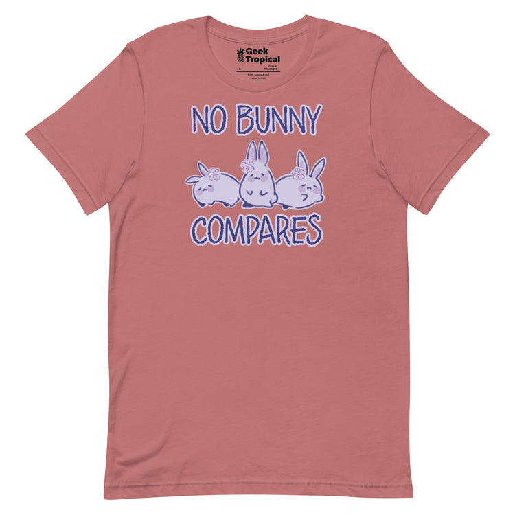No Bunny Compares T-Shirt Geek Nerd Advertise to Meta Animal Patterns Design by Ardi Tong