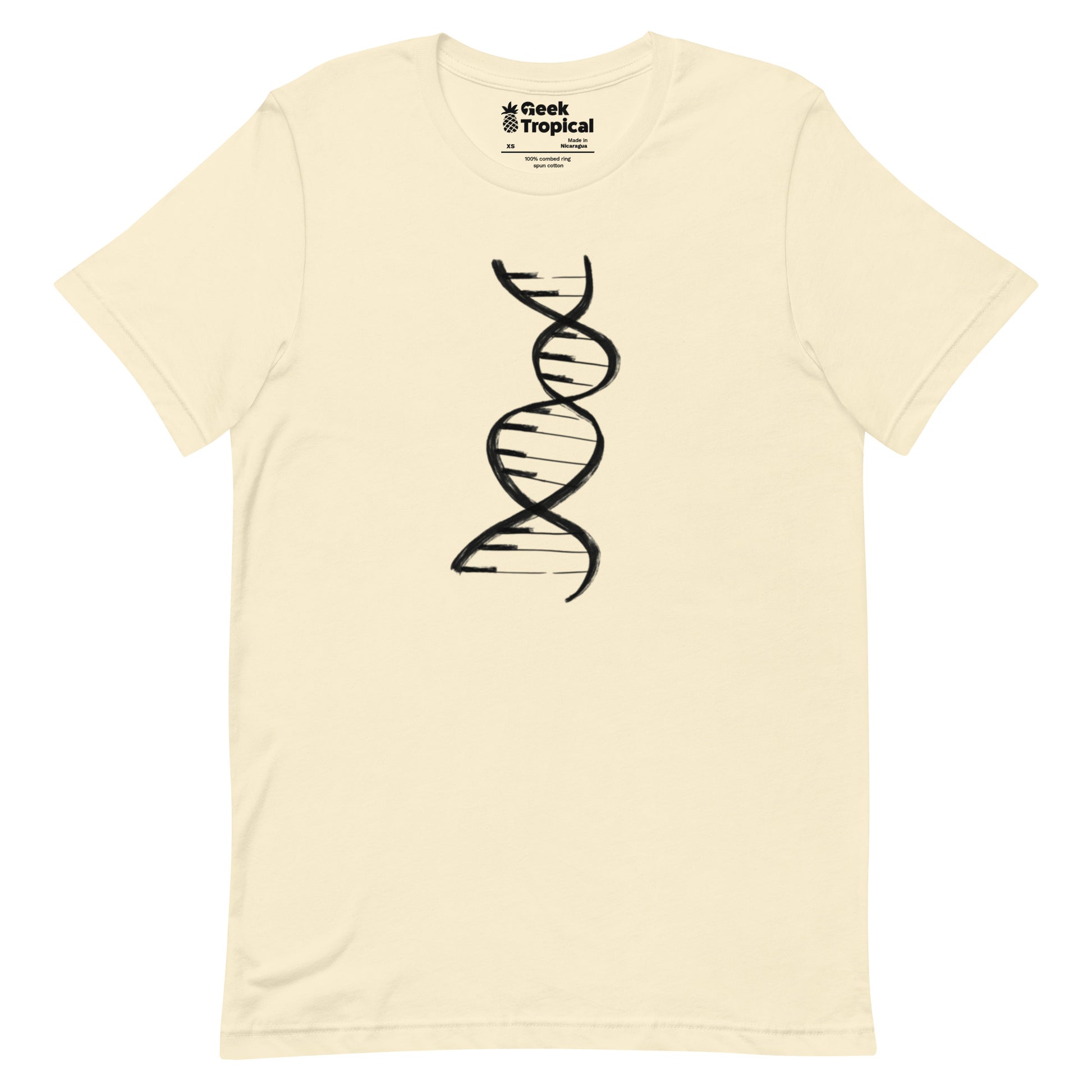 DNA Piano Music T-Shirt Geek Nerd Design by Tobe Fonseca FLOW DESC WRITING music print