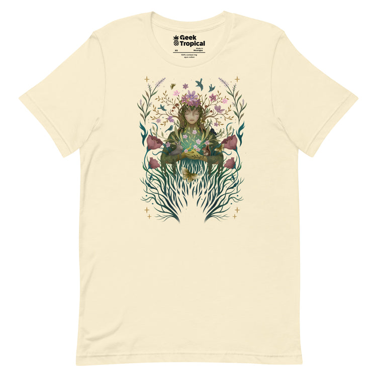 Spring Goddess T-Shirt Geek Nerd Advertise to Meta Botany Print Design by Episodic Drawing
