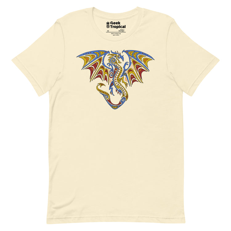 Tribal Dragon T-Shirt Geek Nerd Advertise to Meta Animal Patterns Fantasy Prints
