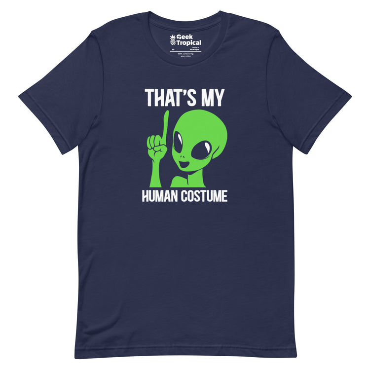 Alien Human Costume T-Shirt Geek Nerd Design by Tobe Fonseca Funny Prints halloween
