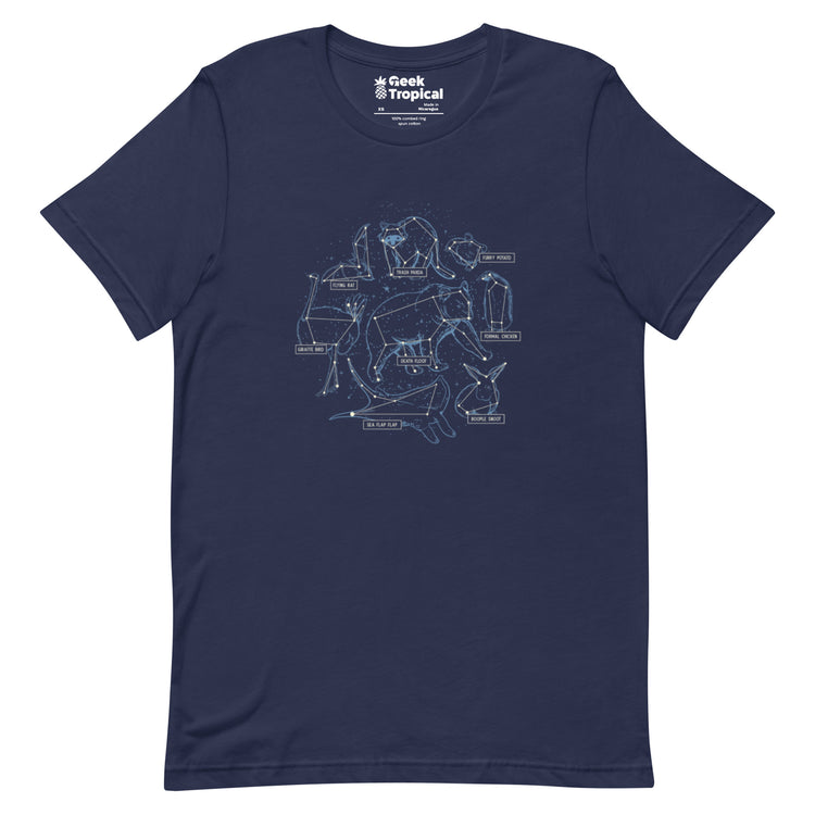 Silly Animals Constellations T-Shirt Geek Nerd Animal Patterns Design by Tobe Fonseca FLOW DESC WRITING