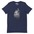 Astronaut Escaping Skeletons T-Shirt Geek Nerd Design by Tobe Fonseca Fantasy Prints FLOW DESC WRITING