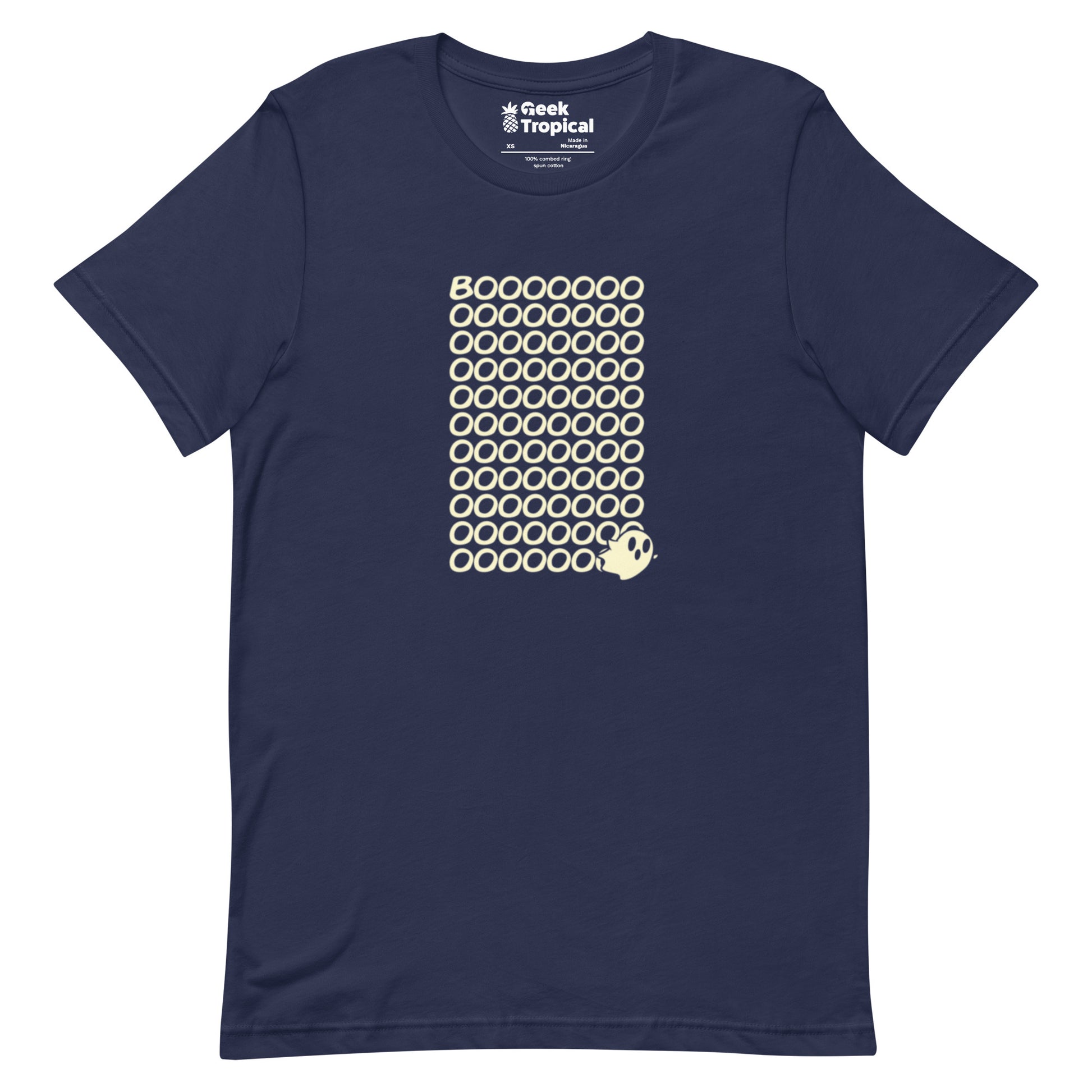 Boo Ghost T-Shirt Geek Nerd Design by Tobe Fonseca Fantasy Prints FLOW DESC WRITING