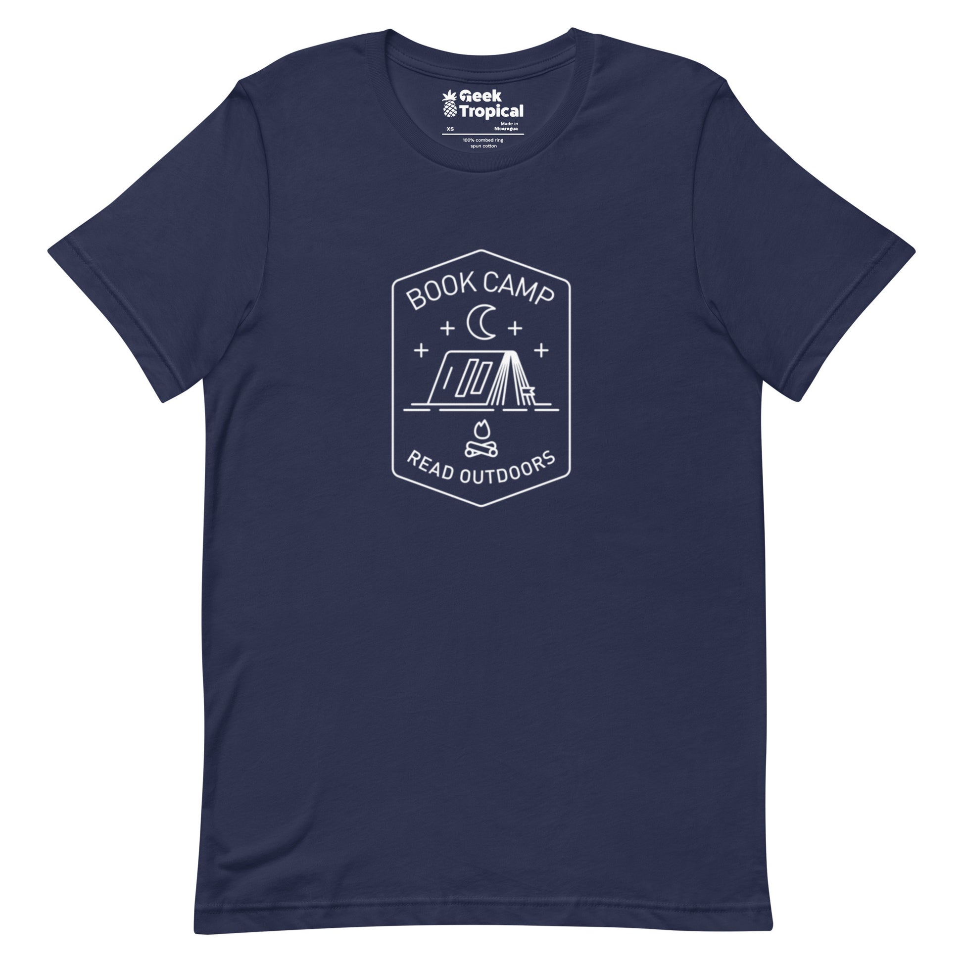 Book Camp T-Shirt Geek Nerd Book Prints Design by Tobe Fonseca FLOW DESC WRITING