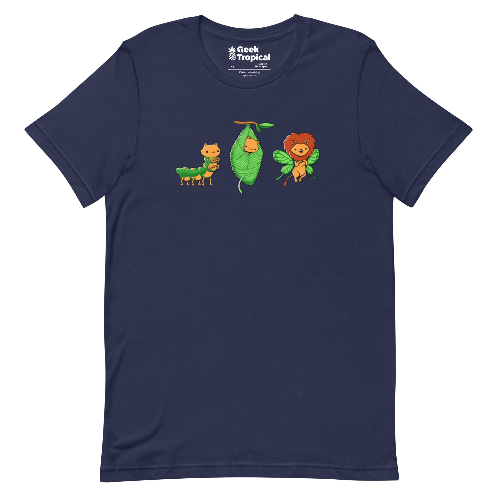 Cat - Erpillar T-Shirt Geek Nerd Animal Patterns Design by Tobe Fonseca Fantasy Prints