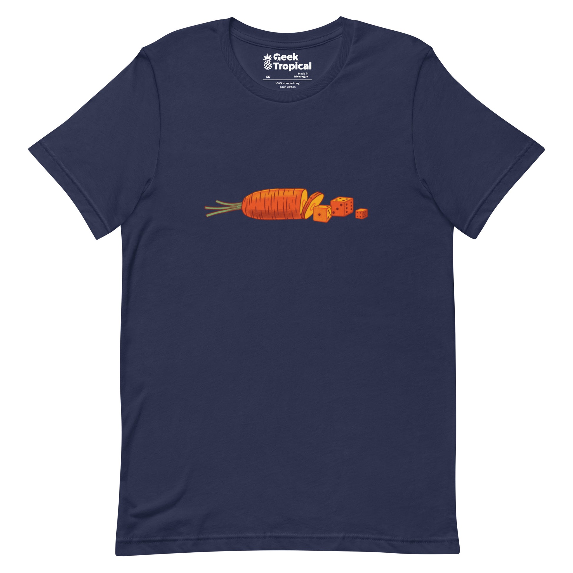Diced Carrots T-Shirt Geek Nerd board game print Botany Print Design by Tobe Fonseca