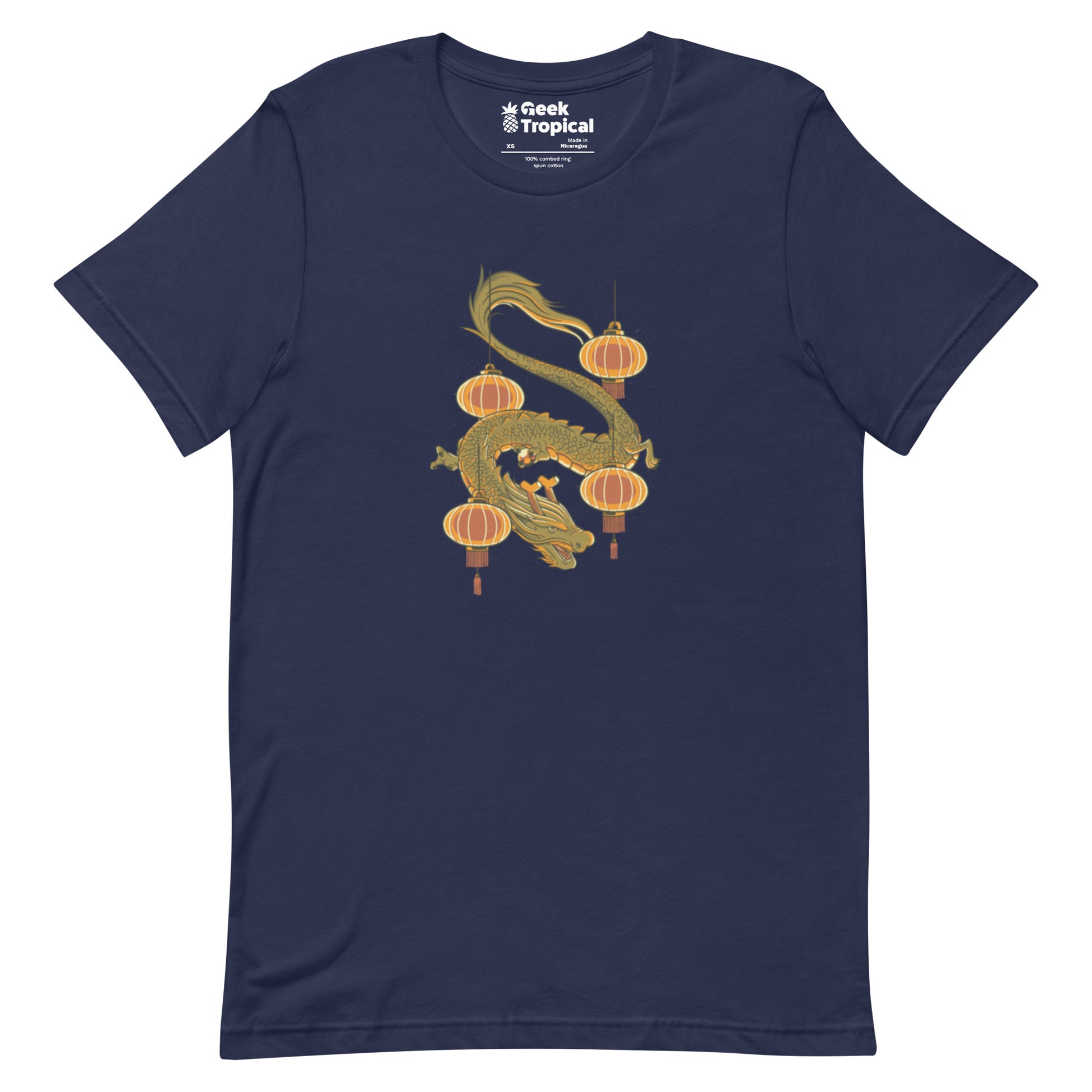 Dragon New Year T-Shirt Geek Nerd Design by Tobe Fonseca Fantasy Prints FLOW DESC WRITING