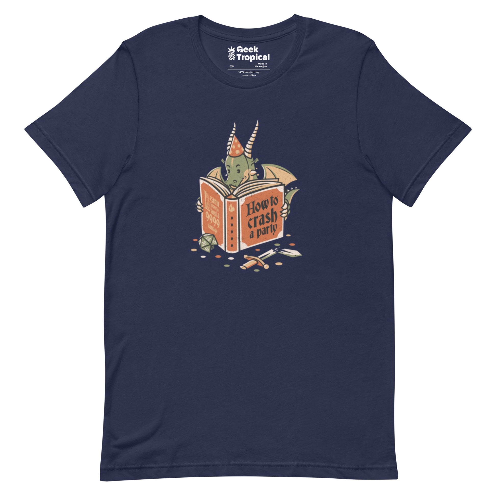 Dragon Party Crashing T-Shirt Geek Nerd Design by Tobe Fonseca dnd & rpg print Fantasy Prints