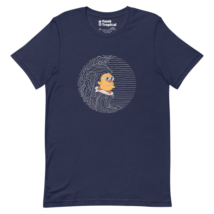Duck Kanagawa Wave T-Shirt Geek Nerd Animal Patterns Design by Tobe Fonseca FLOW DESC WRITING
