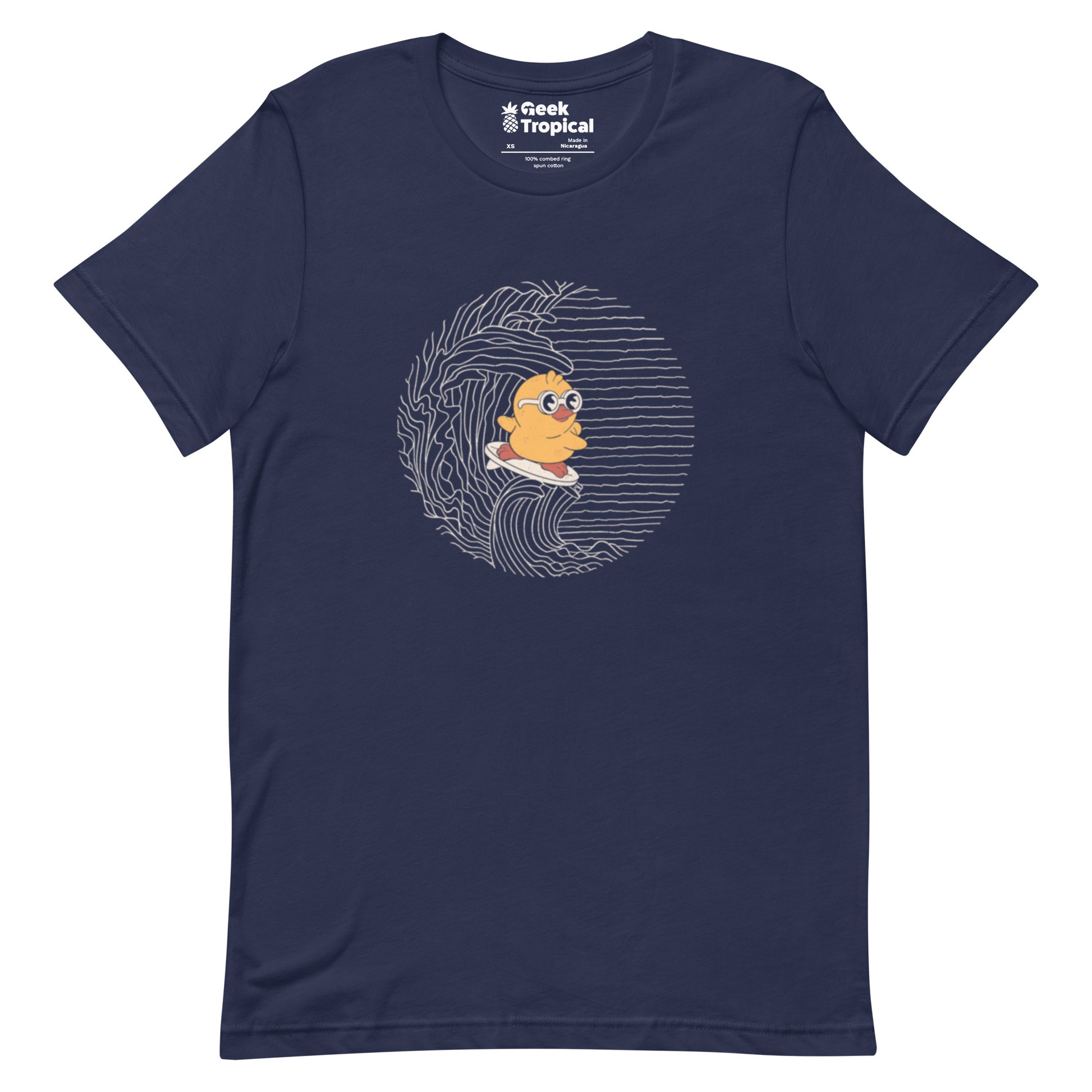 Duck Kanagawa Wave T-Shirt Geek Nerd Animal Patterns Design by Tobe Fonseca FLOW DESC WRITING