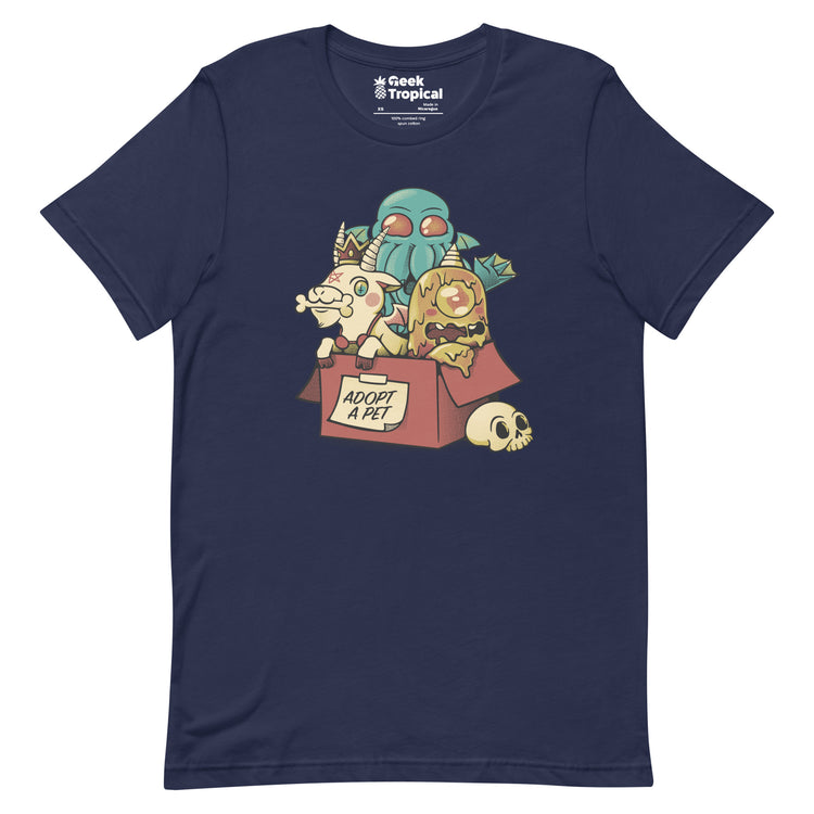 Adopt a Monster Cthulhu T-Shirt Geek Nerd