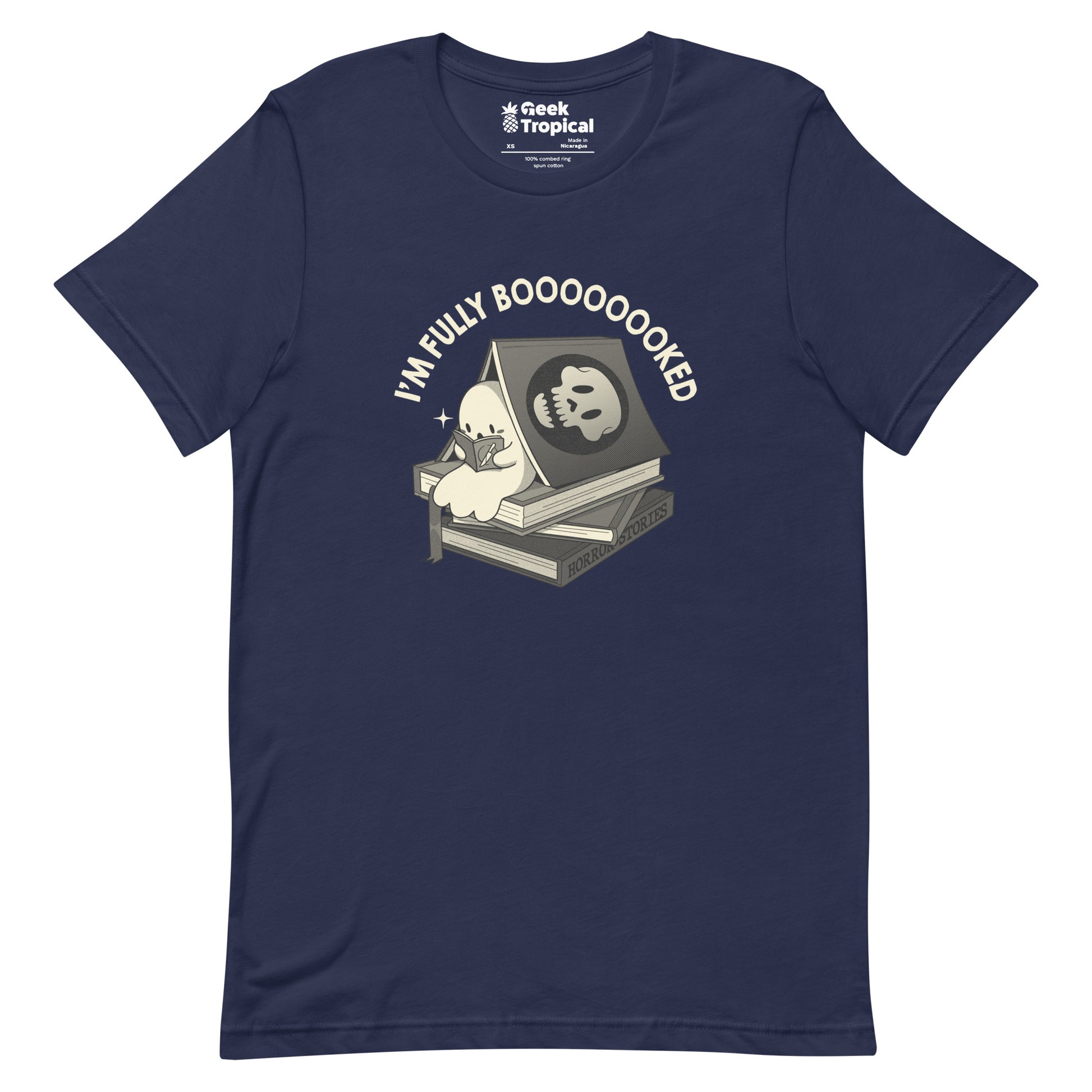 Fully Boo - ked Ghost T-Shirt Geek Nerd