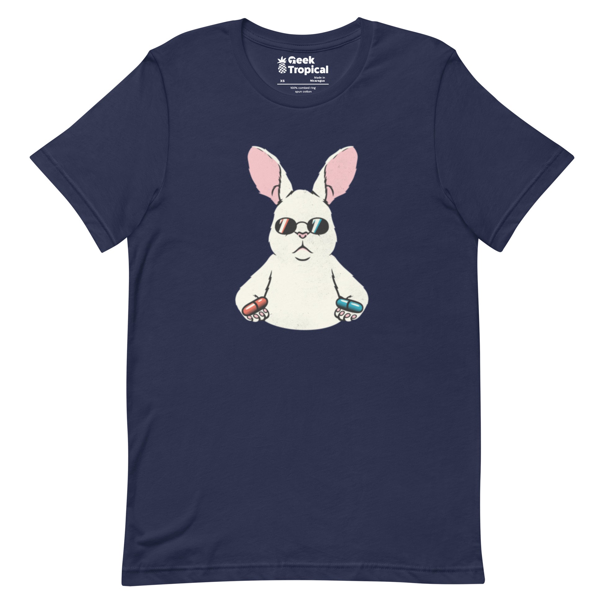 Matrix Rabbit T-Shirt Geek Nerd