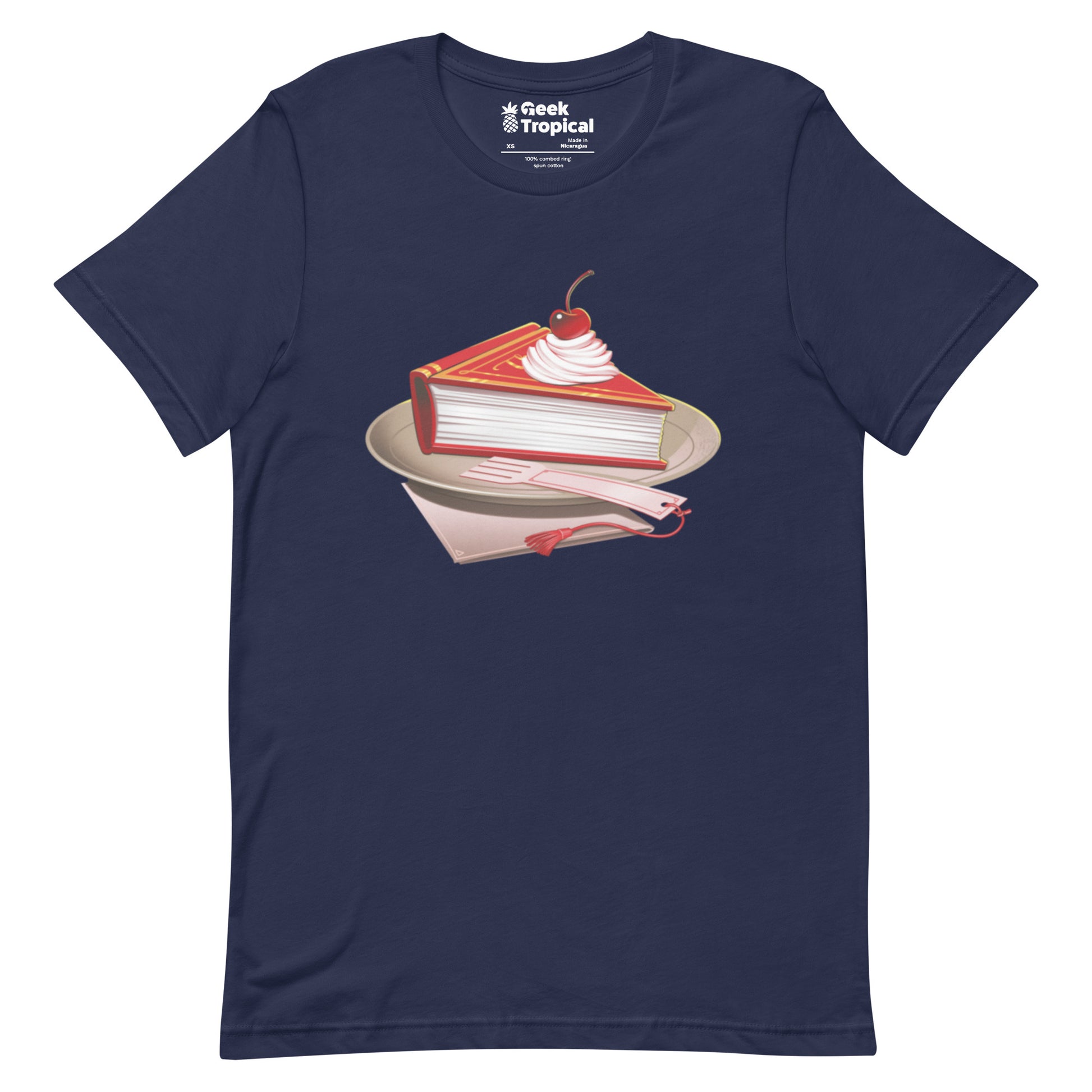 Pie Book T-Shirt Geek Nerd
