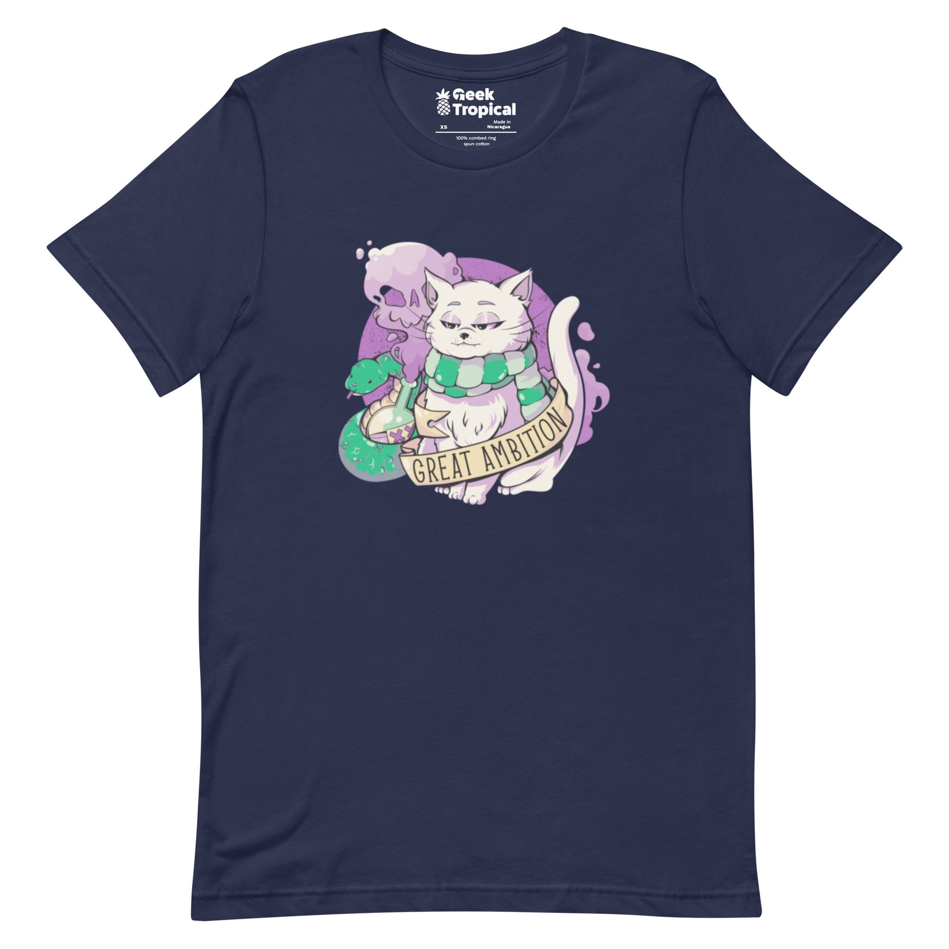 Great Ambition Snake T-Shirt Geek Nerd