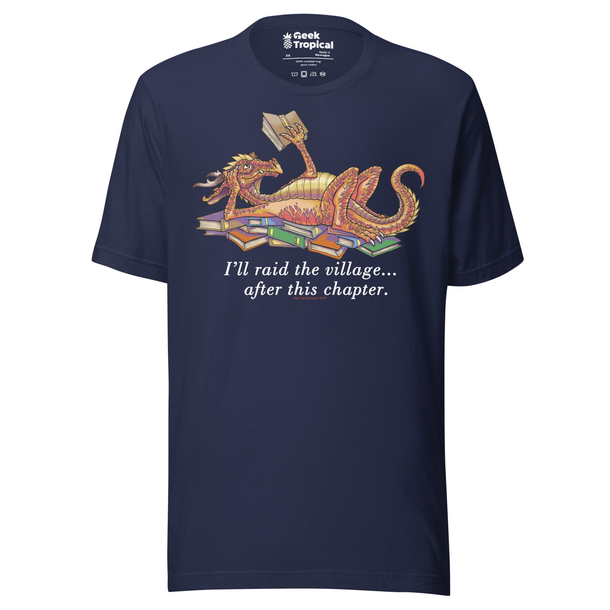 Another Chapter Dragon T-Shirt Geek Nerd Advertise to Meta Book Prints Fantasy Prints