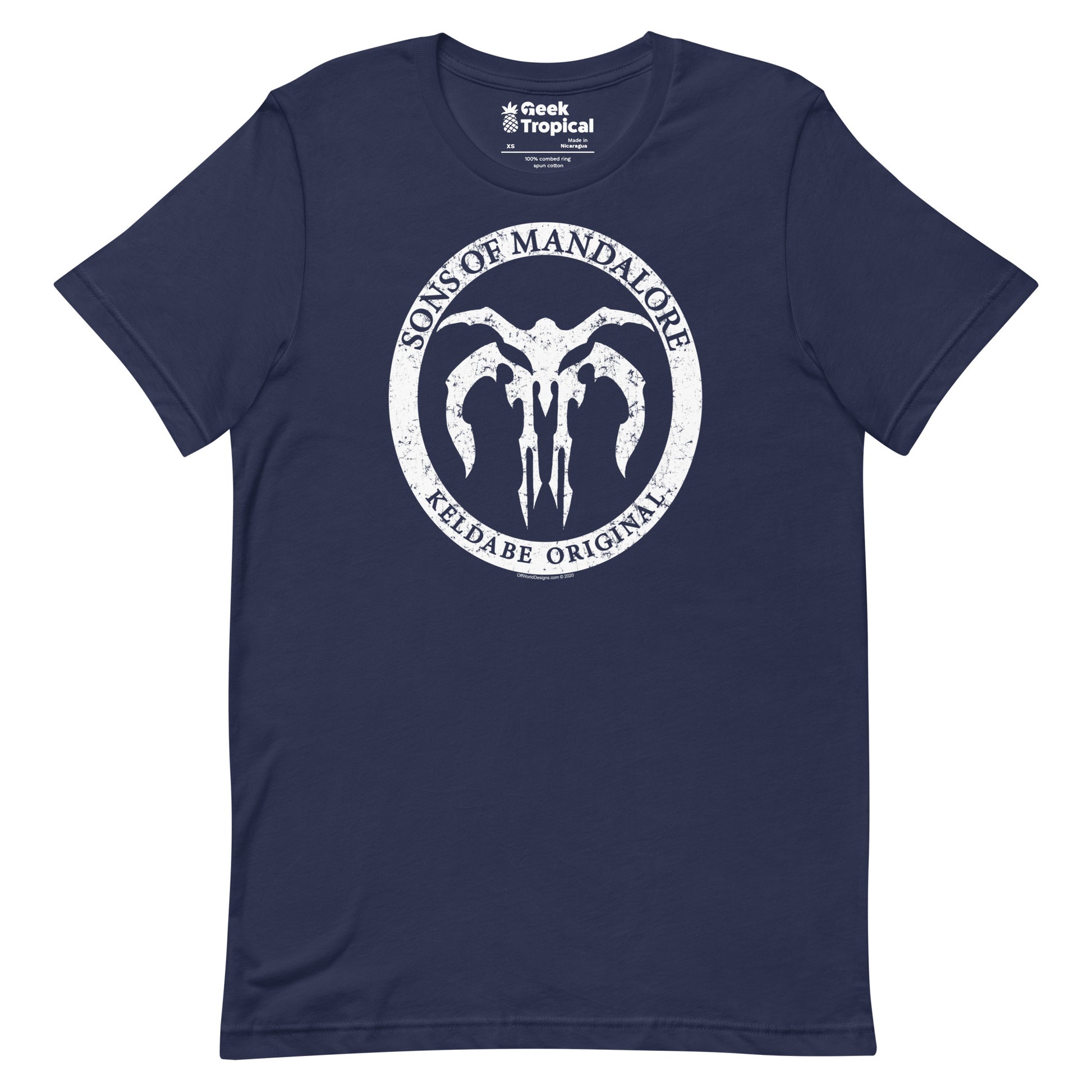 Sons of mandalore t-shirt Geek Nerd Advertise to Meta Fantasy Prints FLOW DESC WRITING