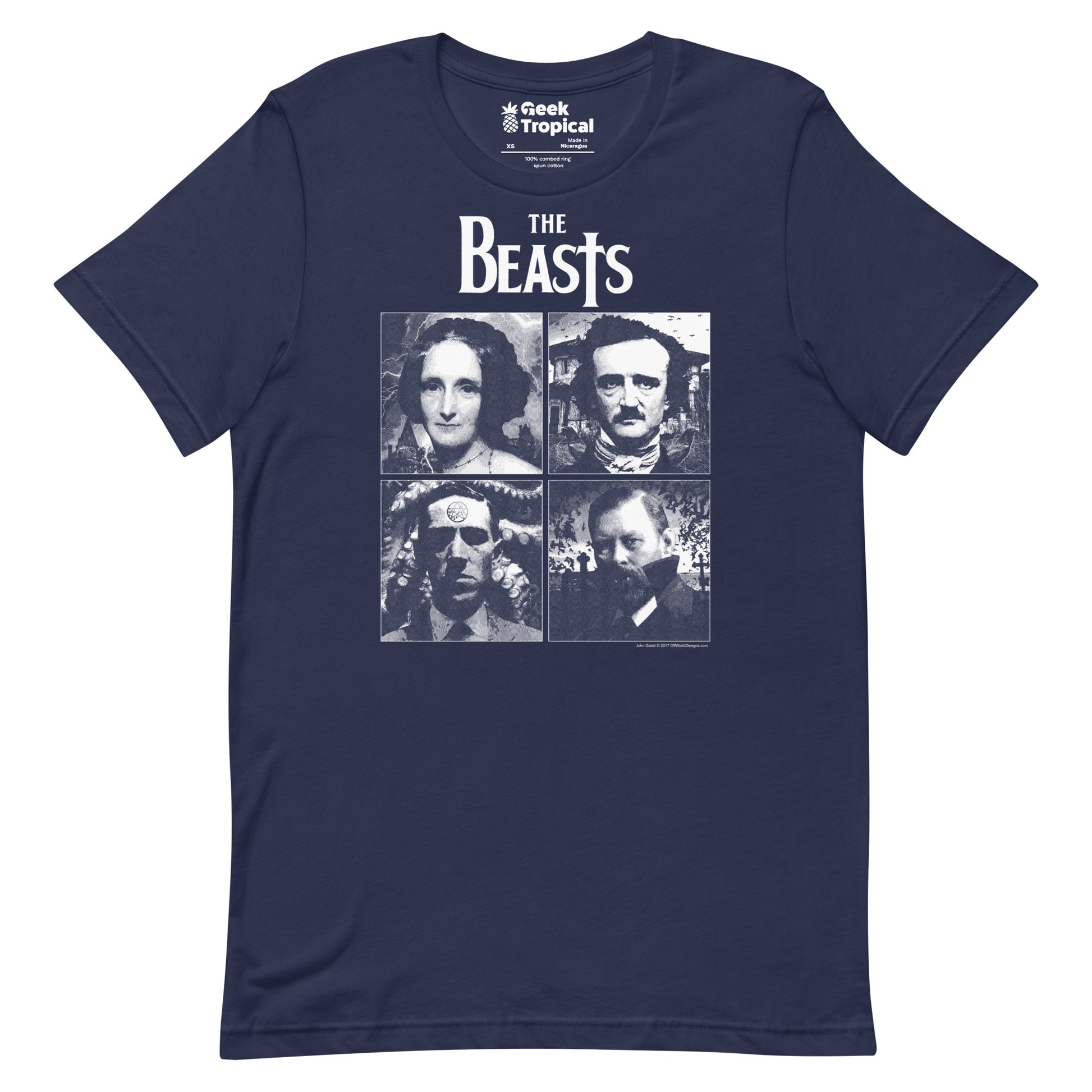 The Beasts t-shirt Geek Nerd Advertise to Meta Animal Patterns FLOW DESC WRITING