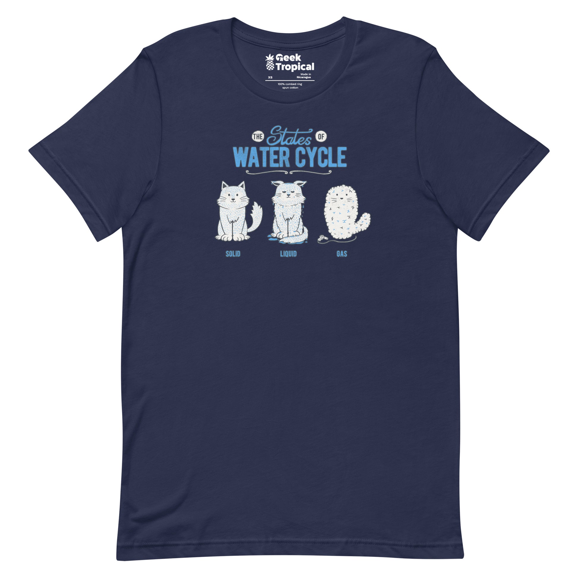 The States of the Water Cycle T-Shirt Geek Nerd Advertise to Meta Animal Patterns Design by Tobe Fonseca
